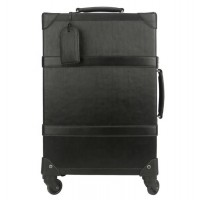 Tourbon Designer Brand PU Leather Vintage Suitcase Urban 20 inch Trolley luggage